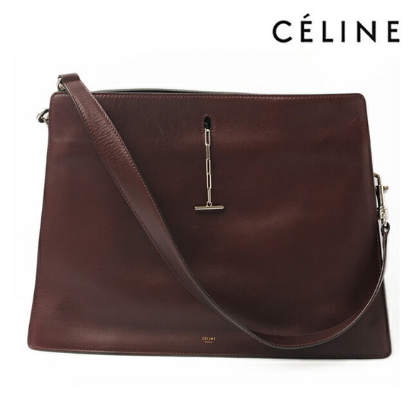 Celine Blood Shoulder Bag Clutch Bordeaux - Picture 1 of 1